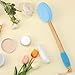 Slick- Lotion Applicator, 17 Inch, Blue, Back Applicator Lotion, Certified Organic, Easy Reach Washable, Self Tanner for All Skin Tone