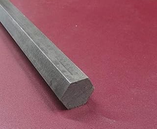 Metric 1018 Carbon Steel Hex Rod 22 mm Diameter x 1 Foot Length 1 Piece