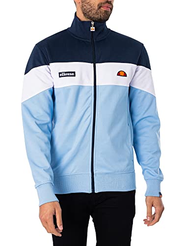 Ellesse Herren Caprini Jacke, Marineblau/Hellblau/Weiß, XXL EU