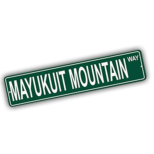 Brotherhood Aluminum Street Sign for Mayukuit Mountain - Alaska Wall Decor