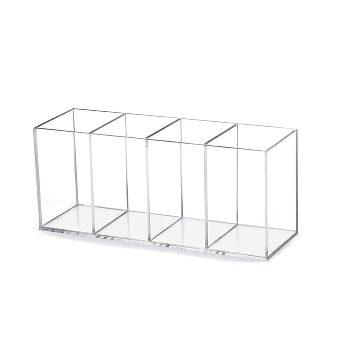 Stifteköcher Stifte Halter Acryl-Stifthalter, 4 Fächer, Make-up-Pinsel-Organizer, Süßigkeiten For Den Schreibtisch, Büro Schreibtisch-Organizer