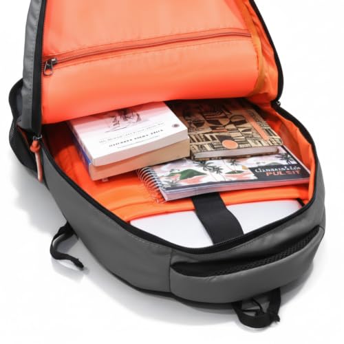 Image of MONKEY TROOPERS Glitch 27L Laptop Backpack Bag for Men & Women Organizer Pockets Bottle Holder Hidden Back Pocket Luggage Strap Padded Back Panel Adjustable Shoulder Straps