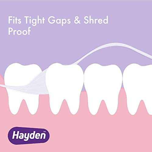 Hayden Clean+ Dental Floss | 6 Pack | Polar Mint With Anti Tartar Actives For Gentle Care | 30 Yards Per Unit #TOP3