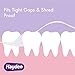 Hayden Expanding Dental Floss. Expands To Clean Between Tight Teeth. 6 Pack Value. Fresh Feeling Polar Mint Woven Floss. Anti Tartar Actives for Gentle Care. 180 Yards. Expandable Clean. PFA Free.