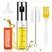 Ankrs Spruzzatore di Olio, Oliera Spray 100ml, Spruzzino Nebulizzatore di Vetro in Acciaio Inossidabile, Nebulizzatore Olio per Olio d'Oliva Aceto, Olio Spray Cucina per Barbecue, Forno, Insalata