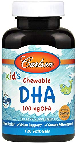 Carlson Carlson for Kids Chew. DHA Orange, 120 Softgels