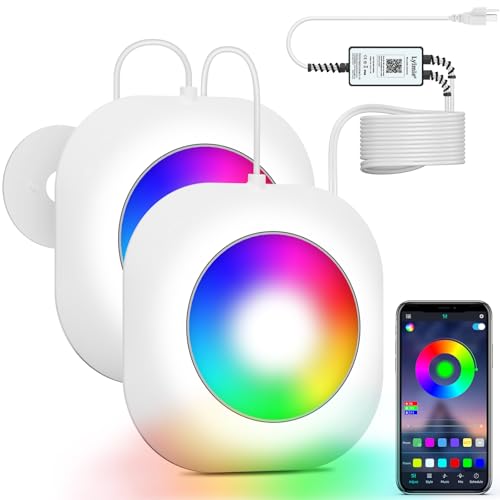 LyLmLe LED Pool Lights for Aboveground Pool, 40W 2 in 1 Double Lights for Giant Pool, Magnetic Underwater Lighting with Timer, 1600lm Dimmable,2x20W IP68 Waterproof Underwater Light for IngroundPool