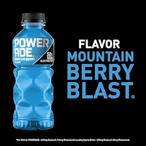POWERADE Sports Drink Mountain Berry Blast 20 Ounce Pack of 24