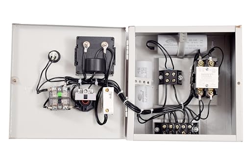 Image of AMTL Single Phase Digital Starter Panel Board for Borewell Submersible Pump With Dry Run, Overload, Overvoltage, Undervoltage Protection and Motor (1.5HP)