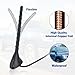 Superbat Universal Car Radio Antenna Roof Mount FM AM Stereo Antenna Replacement Aerial for Vehicle Truck SUV Marine Boat Radio Stereo Head Unit Receiver