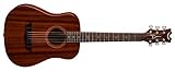 Dean FLY MAH Flight Series 3/4 Size Travel Acoustic Guitar, Mahogany