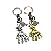 Produktbild Feijinmao Halloween Totenkopf Hand Schlüsselanhänger für Frauen Mädchen Tasche Auto Geldbörse Charms Anhänger Halloween Dekorationen Supplies Dekoration Kreatives Geschenk 2 Stück