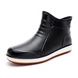 VERROL Gummistiefel Herren Regenstiefel Wasserschuhe kurz Arbeitsschuhe Wasserdichte Rutschfest Küche Outdoor