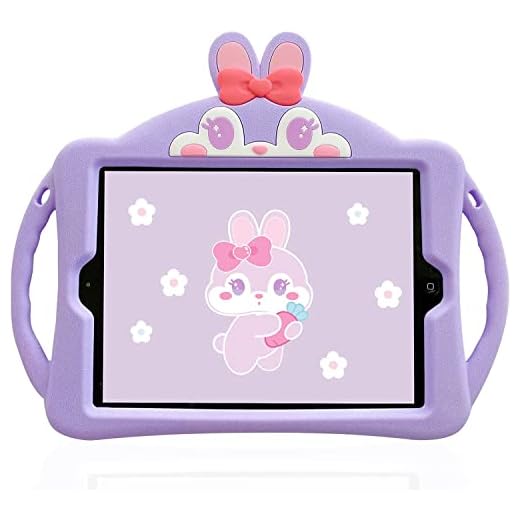SAMTUNK Capa para iPad 10.2 para crianças, capa para iPad 9ª/8ª/7ª geração, iPad 10.2 2021/2020/2019 capa à prova de choque para iPad 10.2 com alça de ombro e suporte para iPad 10.2 (Roxo)