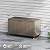 RICNOD Outdoor Storage Box with Wheels 150 Gallon, Mobile Aluminum Deck Boxes Outdoor Waterproof, UV Resistant Patio Storage Box with Lid for Patio Furniture, Garden Tools, Outdoor Cushion (Brown)