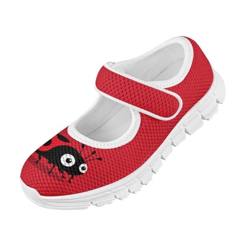 Binienty Girls Dress Shoes Mary Jane Flats Size 11-2.5 School Uniform Sneakers Anti Slip