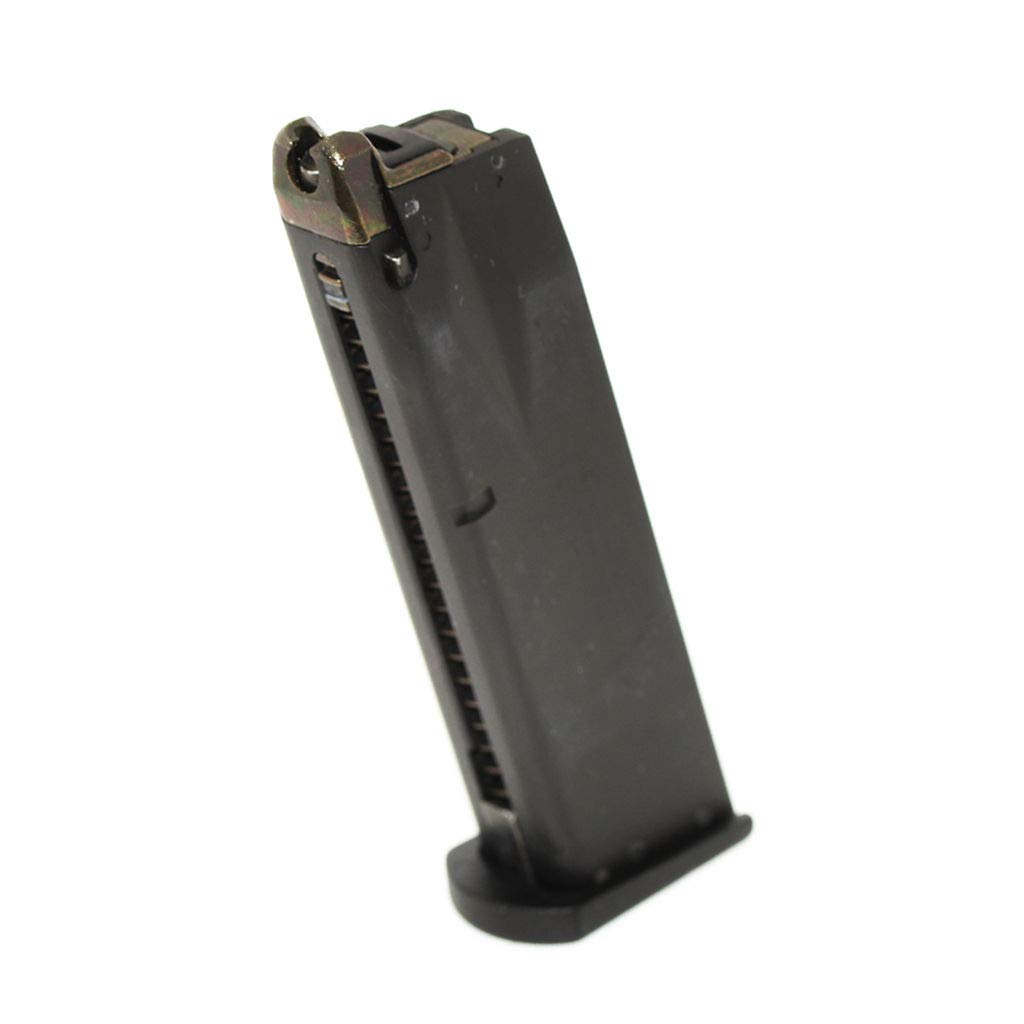 Airsoft Softair Parts 24rd Gas Mag Magazin Für M9 Serie GBB Pistole Schwarz