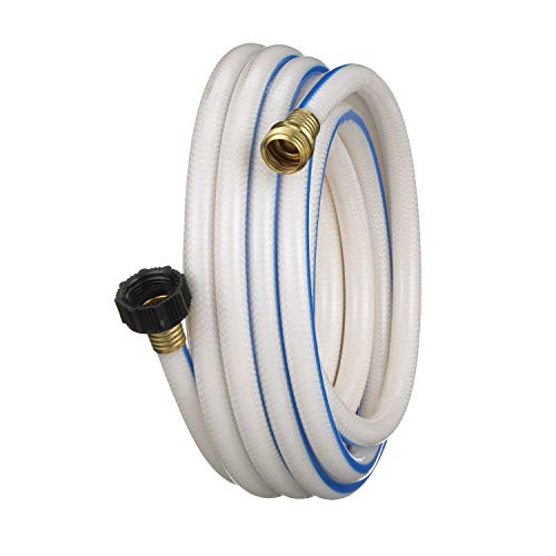 Image of Valterra AquaFresh High Pressure Drinking Water Hose, Water Hose Hookup for RV - 1 /2 inch x 25', White | (Pack of 5)