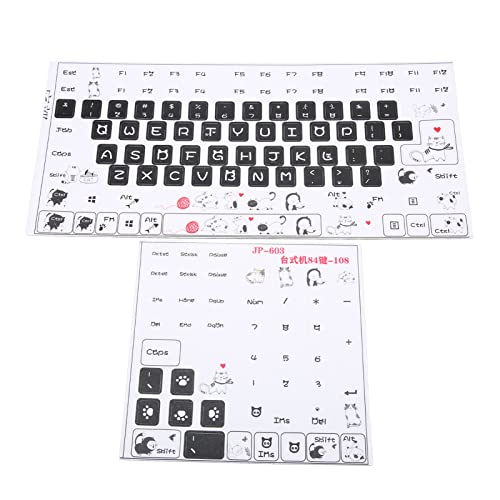 Calcomanías para teclado Sanpyl PVC transparente y esmerilado miniatura 1