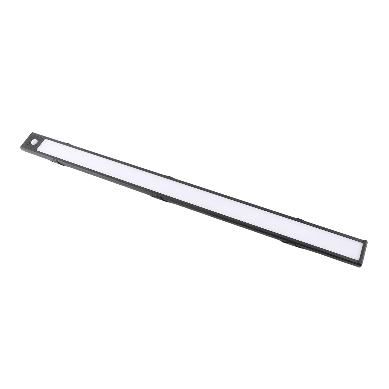 Barra luminosa a LED con sensore di movimento, lampada da armadio ricaricabile ultra sottile per corridoio, nero, 23,6 pollici