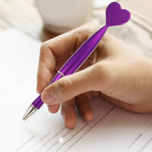 Bolígrafos Alipis en colores surtidos con forma de corazón y tinta negra, pack de 48 unidades 7