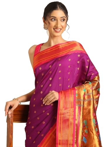 Varkala Silk Sarees paithani silk saree – image 4