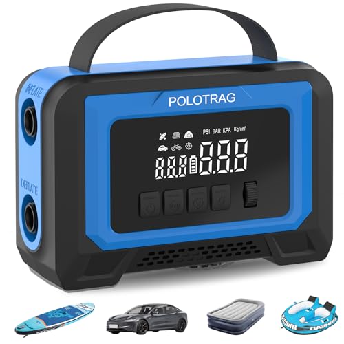 Paddle Board & Tire Inflator Pump with Auto-Off & Deflate