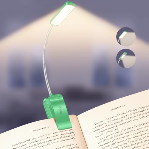 Gritin 2026 Gén.2 Lampe de Lecture, 30 LED Spectre Complet Liseuse Clip