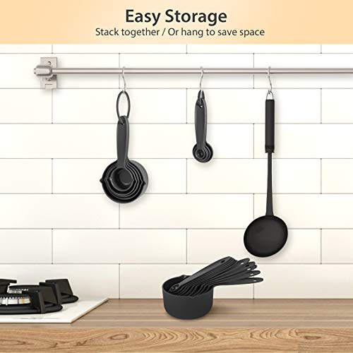 Fda Measuring Cups And Measuring Spoons - Safety Material Measuring Set With Spout, Bpa Free And Dishwasher Safe (Set Of 10) #TOP4