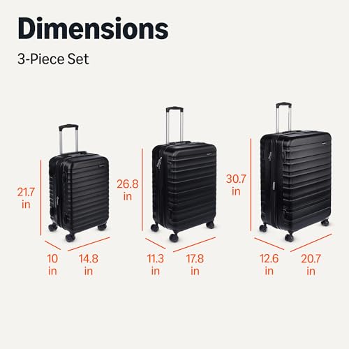 Amazon Basics 3-Piece Hardshell Luggage