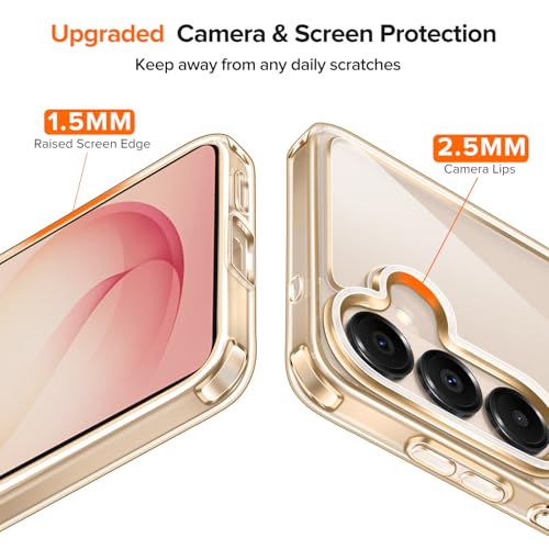 Image of ivoler 3-in-1 Case for Samsung Galaxy S26 5G 6.3 inch, Gold