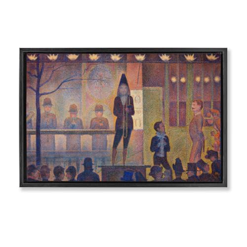 Classic Circus Sideshow Comic, 16 x 24 Inch Canvas in Floater Frame