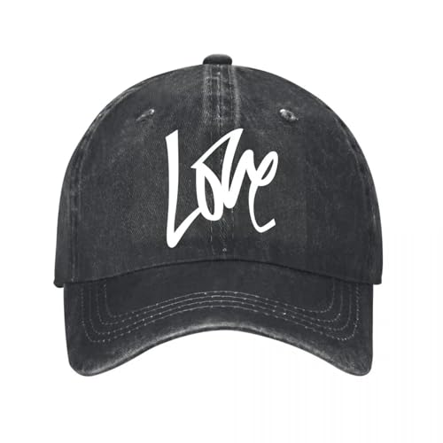 Casquette Black Love en coton lavé vintage pour partager un style unique parent-enfant