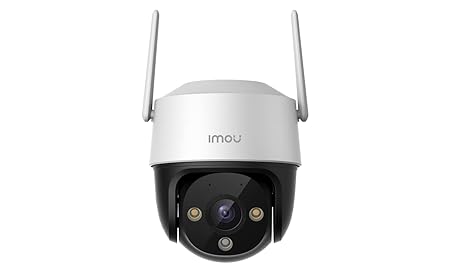 Imou Cruiser SE 4MP QHD Pan/Tilt WiFi Enabled Outdoor Security Camera with Smart Auto Tracking | 360 Degree Coverage | Smart Color Vision | Builtin Microphone with Alexa(IPC-S41FP, White)