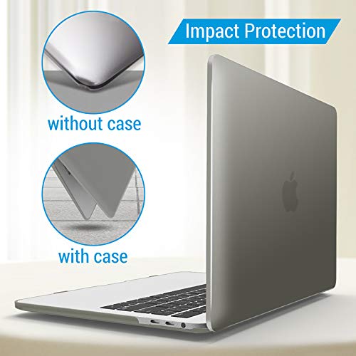 Ibenzer Compatible With 2023 2022 M2 Macbook Pro 13 Inch Case 2021-2016 M1 A2338 A2289 A2251 A2159 A1989 A1706 A1708, Hard Shell Case & Keyboard Cover For Mac Pro 13, Gray, T13Gy+1A #TOP7