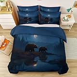 Ensemble de Housses de Couette: Comprend: 1 x housse de couette 220 x 240 cm avec fermeture à glissière et 2 x taies d'oreiller 65 x 65 cm avec fermeture à glissière. Cette parure de lit assortie facilite la coordination de votre décoration et apporte une harmonie parfaite à votre espace de sommeil.