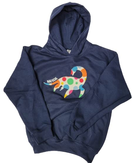 Hoodie enfant Spotty Nessie bleu marine pull à capuche manches longues 7-8 ans