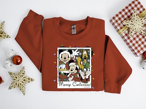 Mickey and Friends Christmas sweatshirt, Christmas Mickey and Friends shirt, Christmas shirt, Merry Christmas sweatshirt - Mickey Minnie Sweatshirt Multicolor4