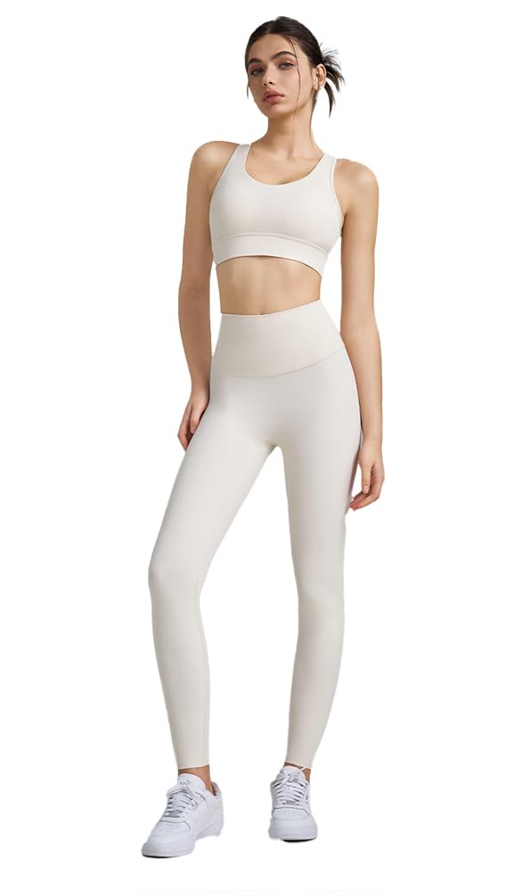 2 Piece Workout Sets for Women, Women’s Seamless Yoga Outfits Butt Lifting Leggings,High Impact Sports Bra Gym Pants.