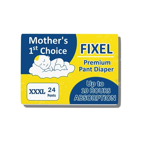 Image of FIXEL Baby Diaper Pants, XXX-Large (XXXL), 24 Pieces, 18-35 kg