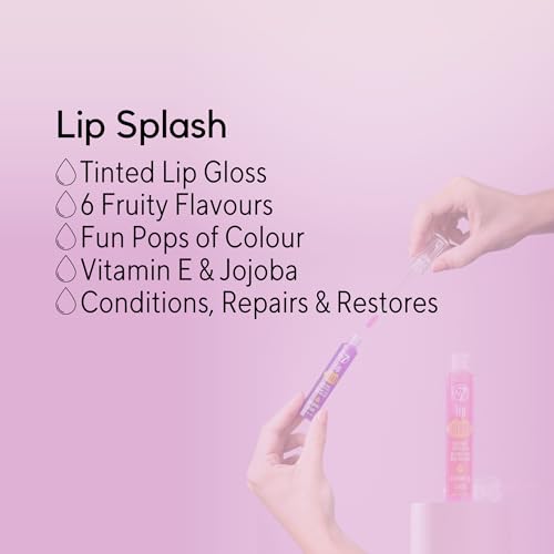 W7 Lip Splash Tinted Gloss - 2Pcs - Conditioning & Hydrating, Non-Sticky Formula - Wacky Watermelon - Image 8