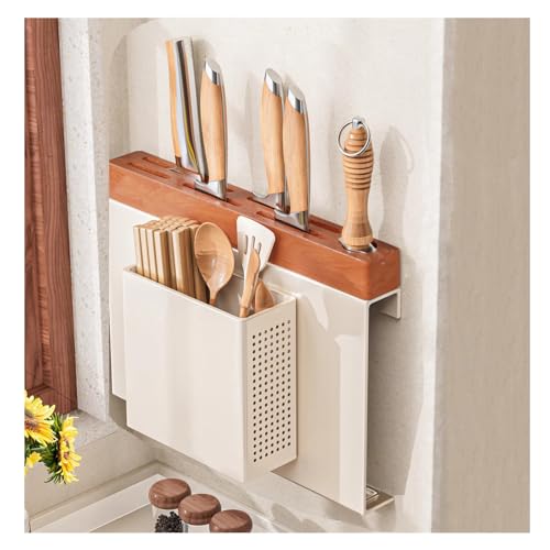 Dxcaicc Under Cabinet Knife Storage Pull Down, Knife Rack Kitchen Utensil Holder, Knife Block Kitchen Organizers Accessories,Utensils holder,17.5 Inch