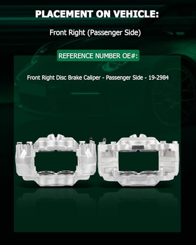 Image of SCITOO Front Right Brake Caliper Without Bracket 19-2984 Compatible For Toyota 4Runner 2003-2009 For Toyota FJ Cruiser 2007-2014 For Toyota Tacoma 2005-2017 For Toyota Tundra 2000-2006