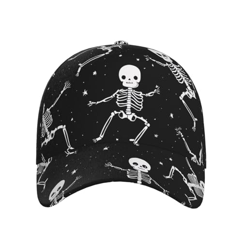 Gorra de béisbol de calavera transpirable con visera de protección solar 2