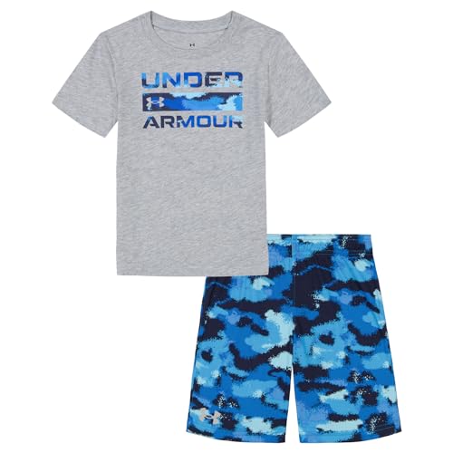 Image of Under Armour Boys' 2-Piece Short Sleeve T-Shirt and Shorts Set, Outdoor Collection