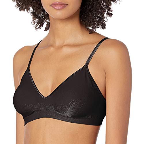 Hanes Women's Ultimate Comfy Support Wirefree, Black, Medium