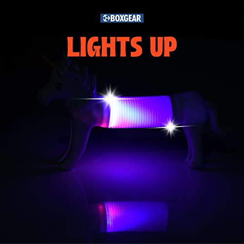 Boxgear 10-Pack Led Pop Tubes Mixed Animal Fidget Toys – Sensory Tubes For Toddlers – Cute Animal Sensory Fidget Toys For Girls And Boys – Stress-Relief Pop Sound Spring Toddler Sensory Toys #TOP4