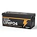 12V 200Ah LiFePO4 Lithium Battery Built-in 200A BMS,Deep Cycle Rechargeable Battery, 2560Wh Low Temp Protection, Lithium Batteries for RV,Home Energy,Trolling Motor, Marine, Solar, Off-Grid