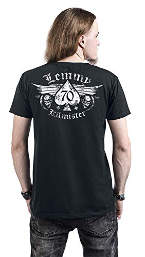 Motörhead Lemmy – Forever Homme T-Shirt Manches Courtes Noir Regular/Coupe Standard - Les Beatles, Paul McCartney, John Lennon, RIngo Starr, George Harrison Motörhead Lemmy - Forever Homme T-Shirt Manches Courtes Noir Regular/Coupe Standard – Image 7