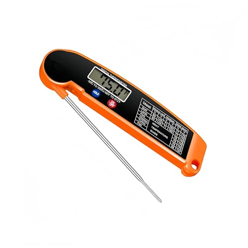 Thermomètre numérique de cuisine pliable idée cadeau idéale pour amateurs de grillades